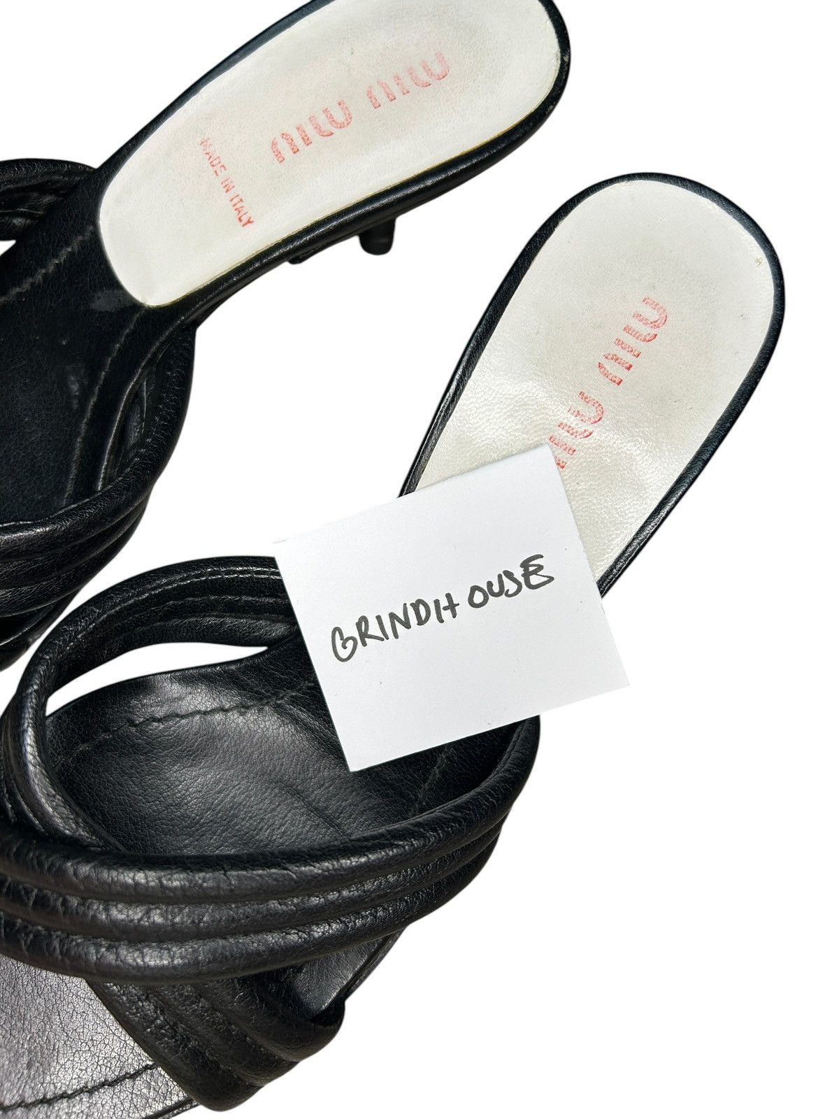 Miu Miu 00s Strap Mules Size US 5.5 / IT 35.5 - 6 Thumbnail