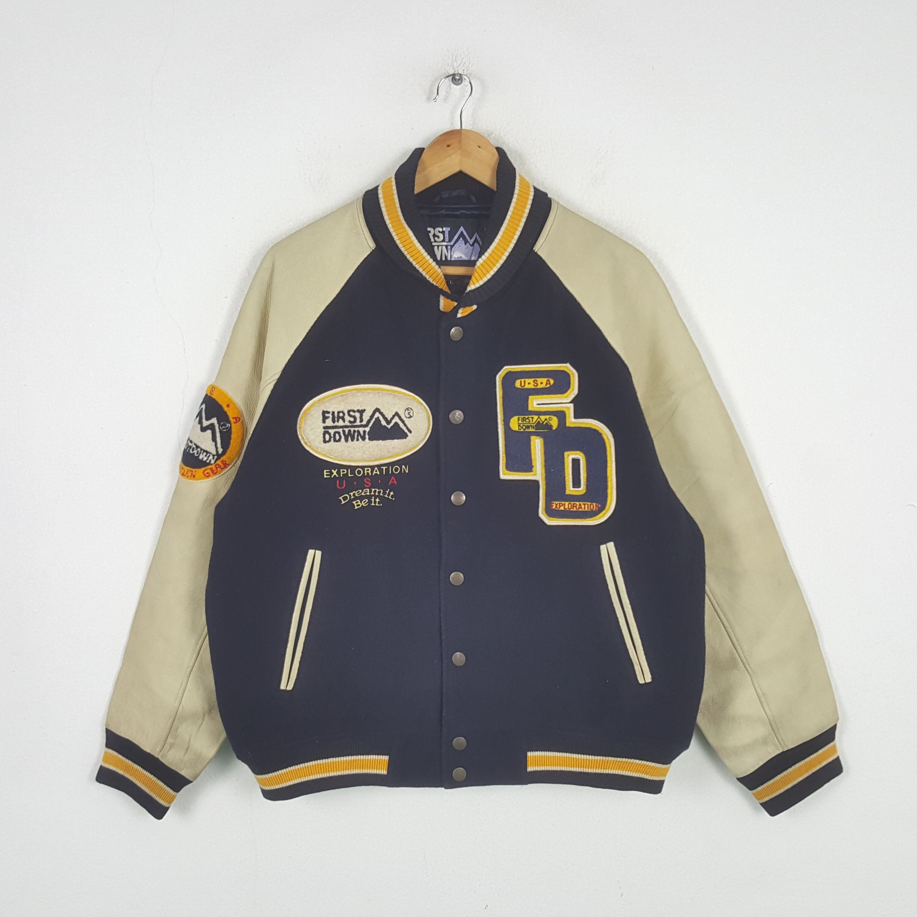 Other Vintage Firstdown American Outdoor Varsity Jacket C291N34 Size US XL / EU 56 / 4 - 3 Thumbnail