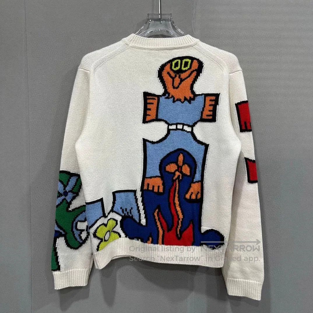 Louis Vuitton louis vuitton abstract cartoon alien sweater. Size US L / EU 52-54 / 3 - 4 Thumbnail