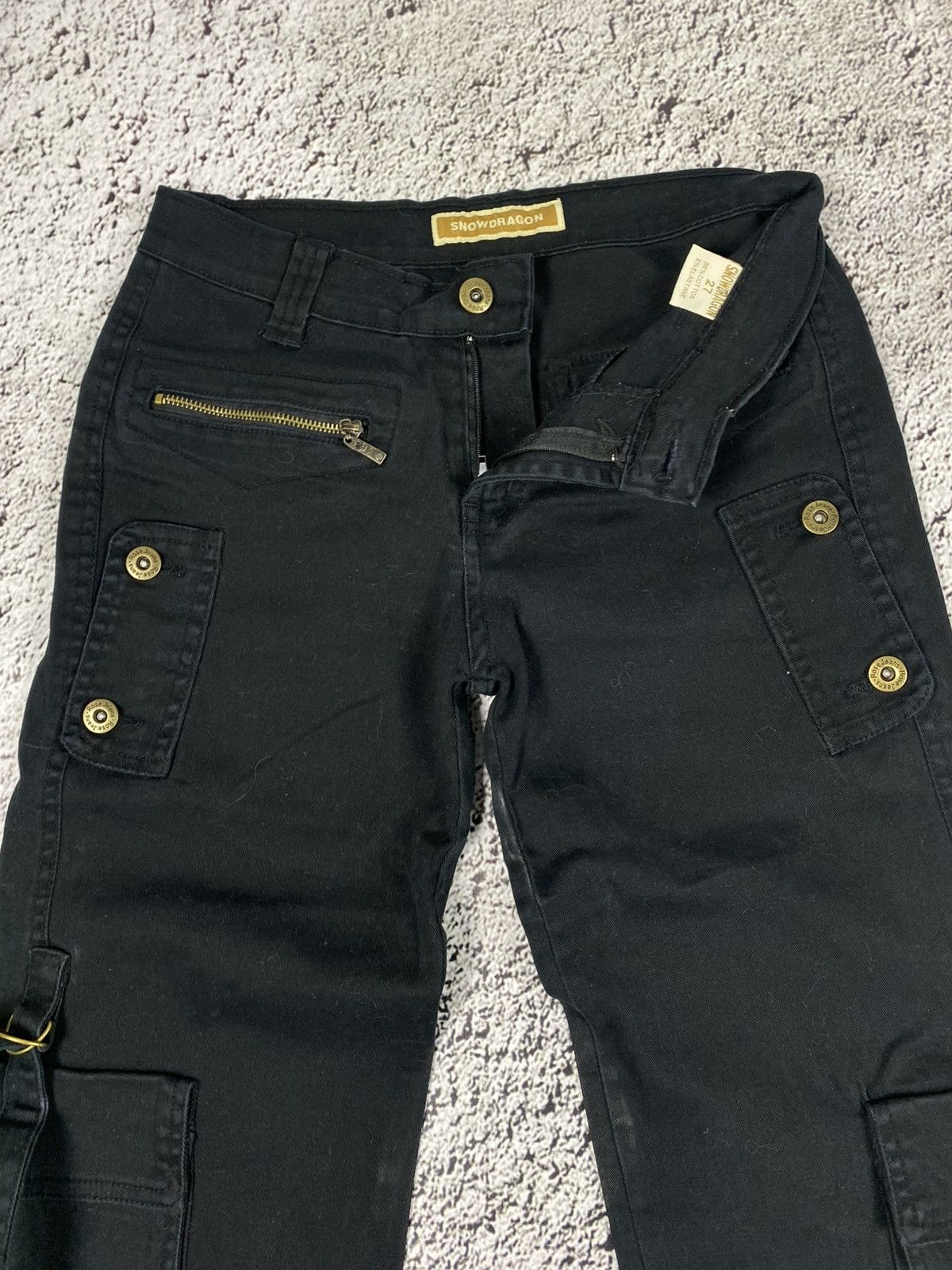 Vintage Vintage Y2K faded cargo flared pants 00s streetwear outdoor Size 27" / US 4 / IT 40 - 3 Thumbnail