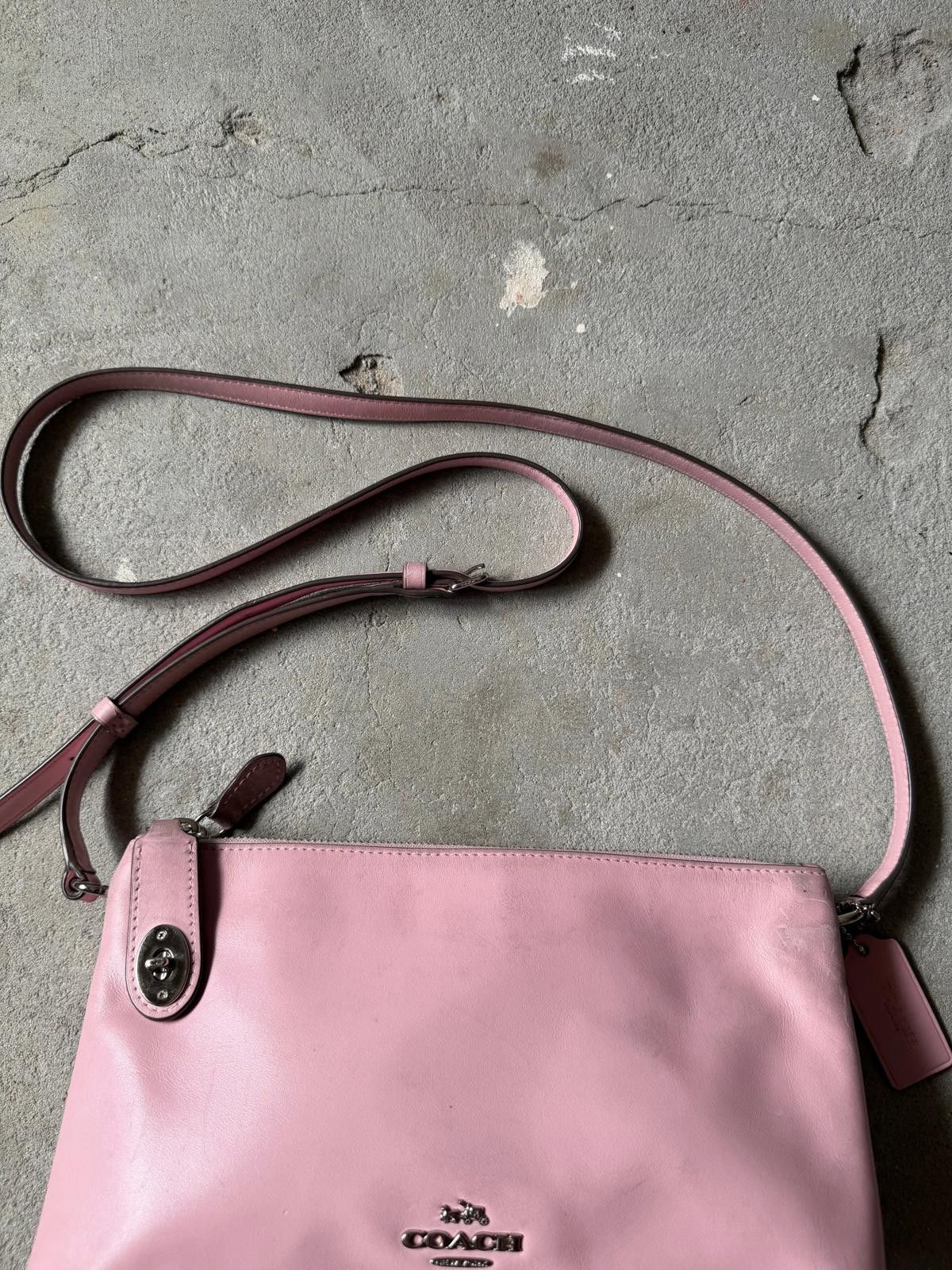 Coach Coach Leather Crossbody Bag Pink Size ONE SIZE - 3 Thumbnail