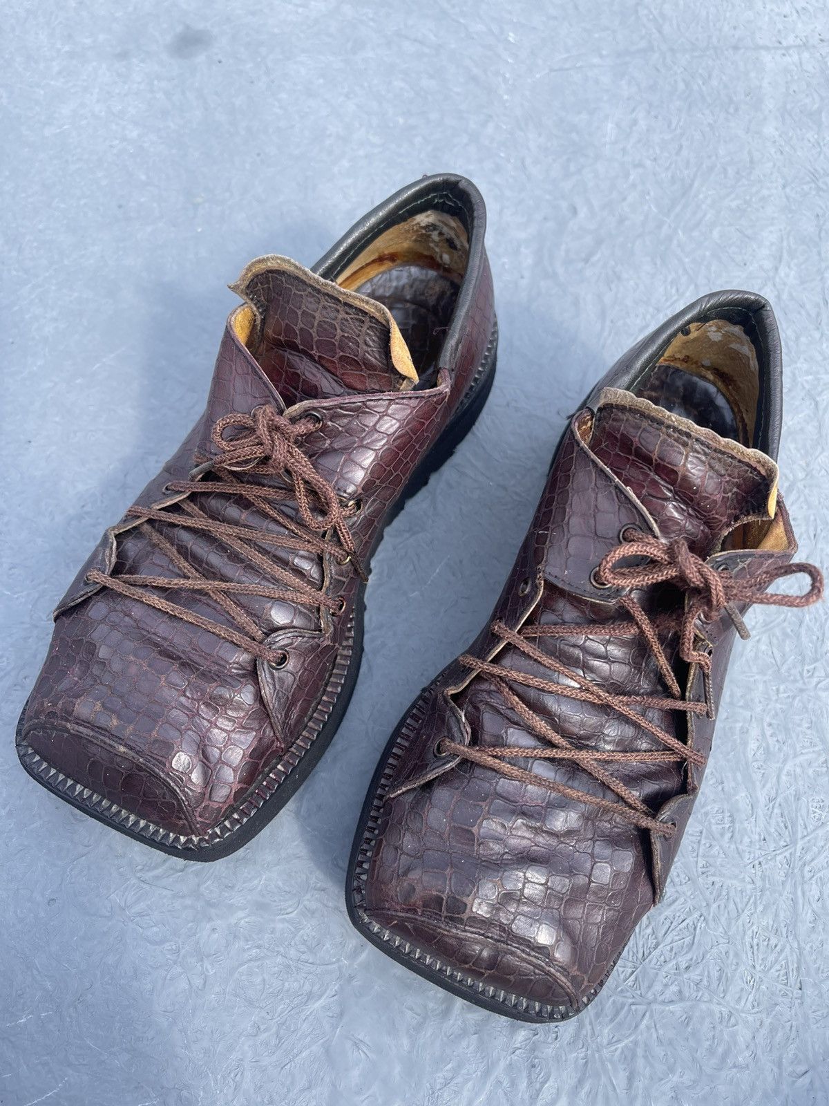 John Moore John Moore Hog Toe Shoes – UK 4 Brown 1989 Archive Size US 6.5 / IT 36.5 - 8 Thumbnail