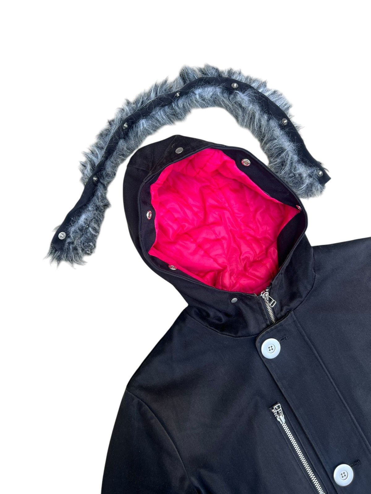 No Future Vintage No Future Japan Sun Fade Black Hoodie Parka Jacket Size US M / EU 48-50 / 2 - 12 Thumbnail