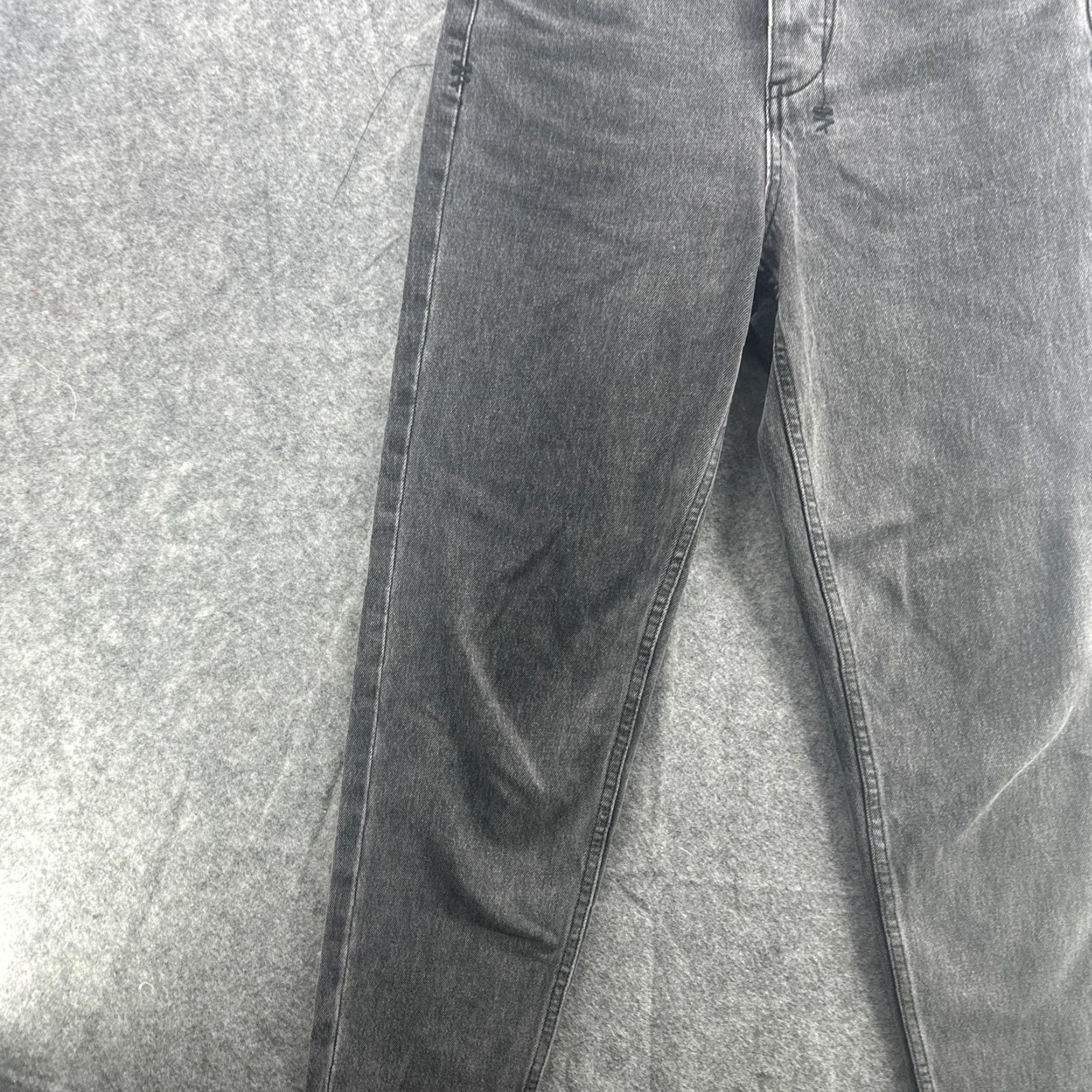 Ksubi Ksubi Jeans Womens 28 Grey Cement Wash Bullet Denim Pants Tapered Button Fly Royalty Cross Logo Pockets 100% Cotton Regular Inseam 26" Jeans Size 28" / US 6 / IT 42 - 4 Thumbnail