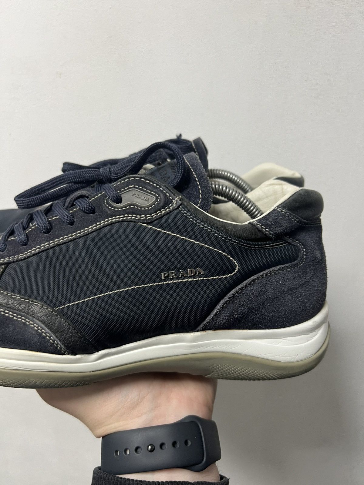 Prada Vintage Prada Blue American Cup Luxury Sneakers Size US 9 / EU 42 - 8 Thumbnail