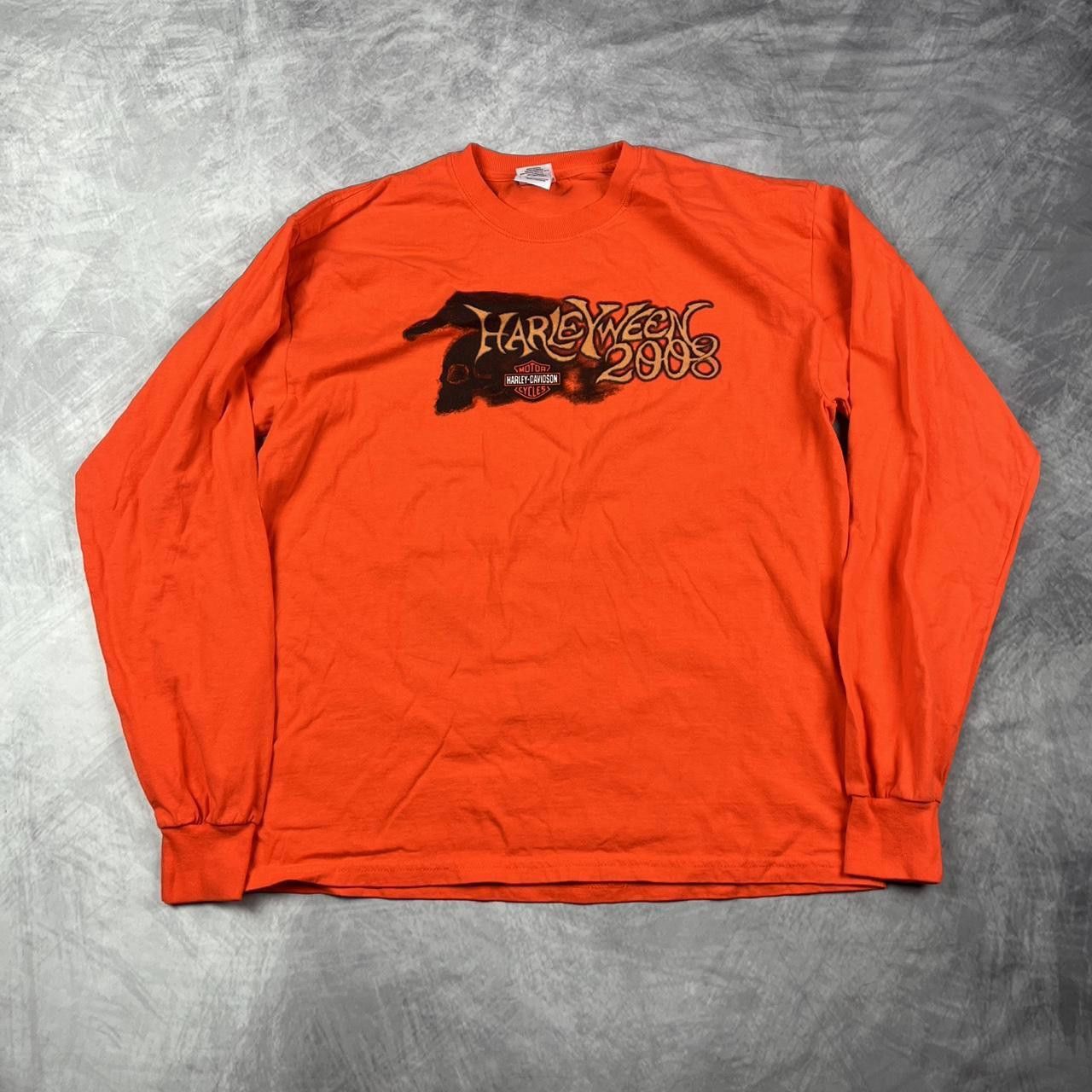 Gildan Halloween Harley Davidson long sleeve Size US L / EU 52-54 / 3 - 1 Thumbnail