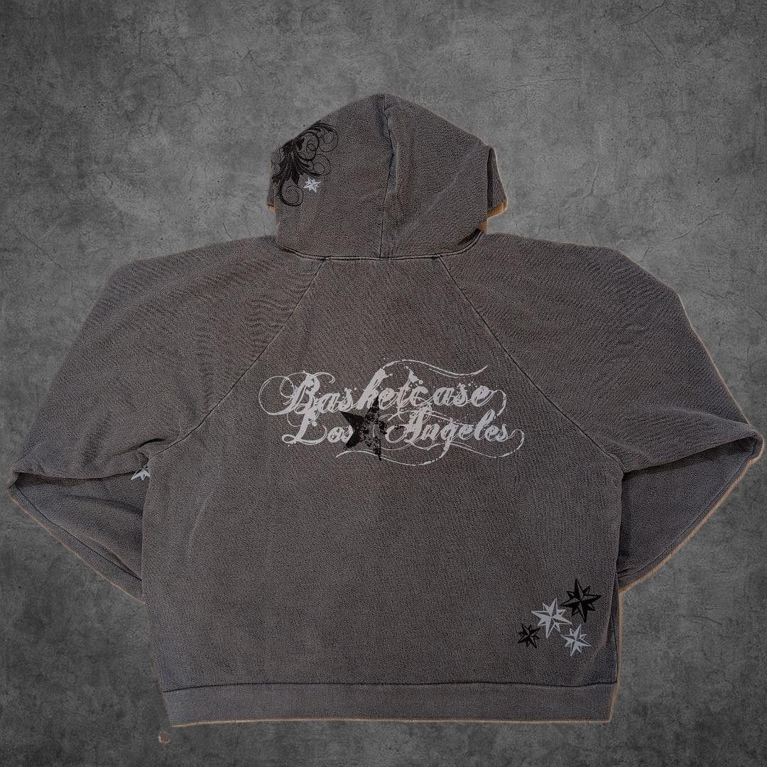 basketcase gallery Basketcase Gallery “LEXI v2” Zip Hoodie – Washed Black, XL Size US XL / EU 56 / 4 - 2 Thumbnail