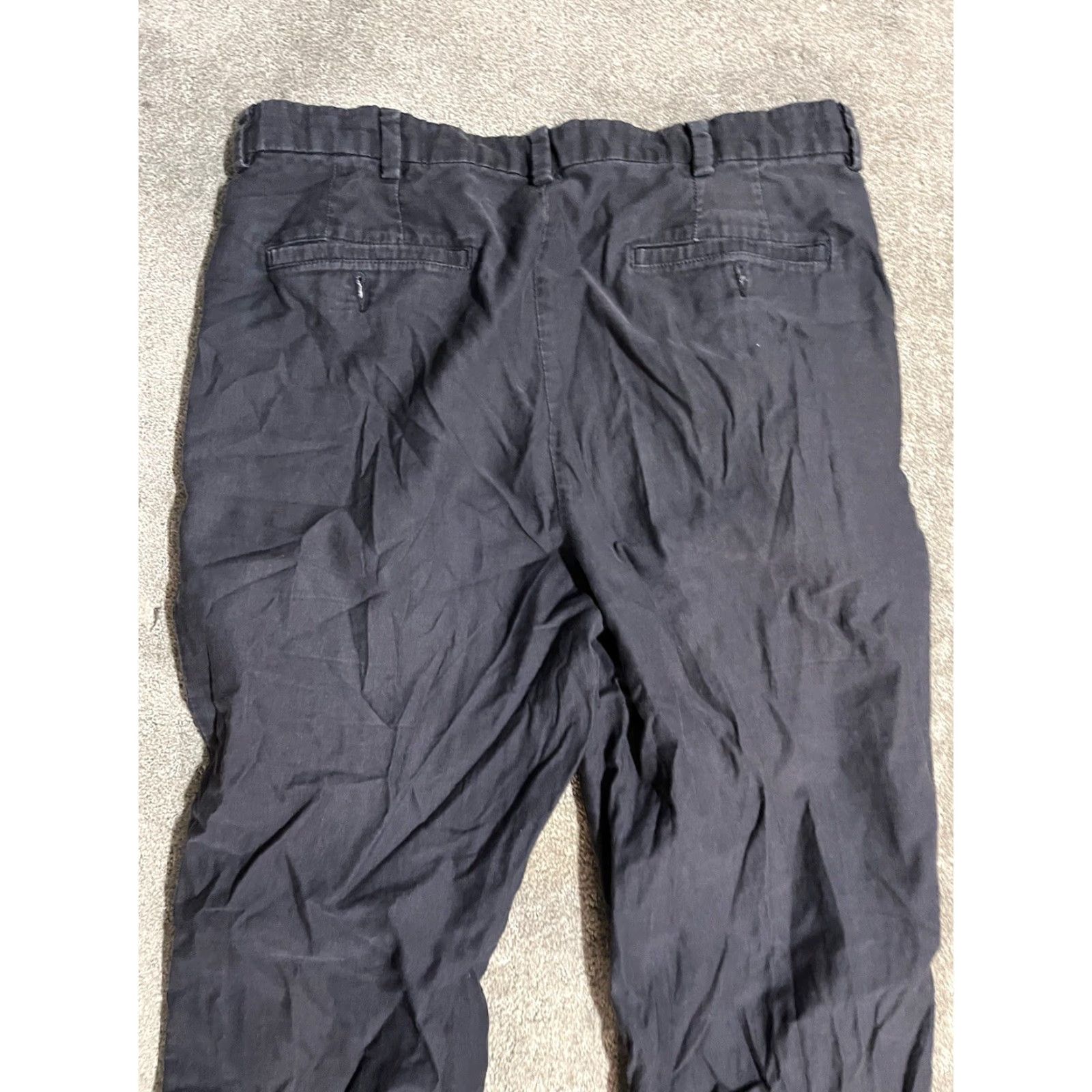Brooks Brothers VINTAGE Brooks Brothers Pants Men’s Navy Blue Cotton 38x32 Pleated Chino Straight 5-Pocket Regular Blue Mens Size US 38 / EU 54 - 4 Thumbnail