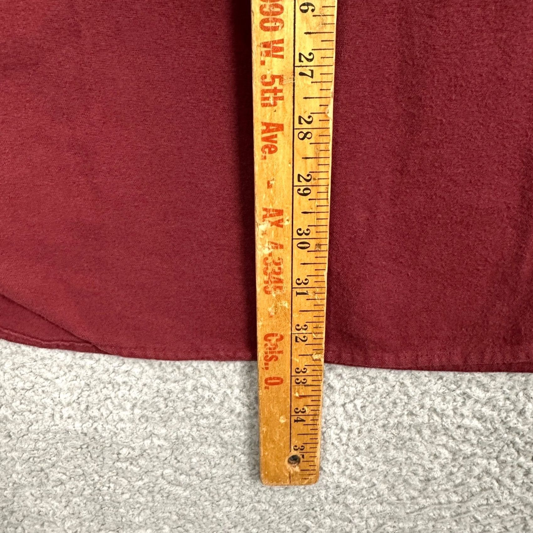 Vintage L.L. Bean Mens 2XL Chamois Cloth Shirt Red Flannel Button-Up Pockets EUC Size US XXL / EU 58 / 5 - 6 Thumbnail