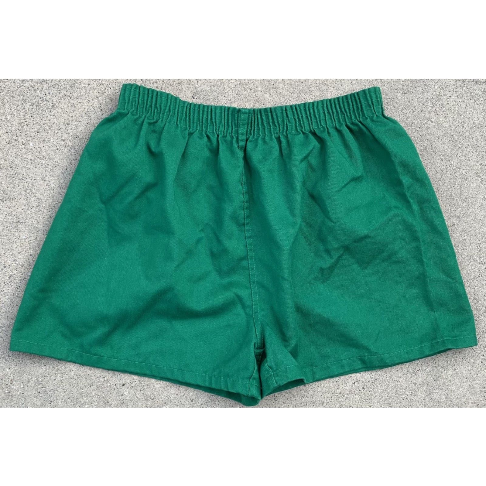 Vintage VINTAGE Jefferson Knitting Mills Inc athletic short shorts PE shorts M green USA Size US 31 - 3 Thumbnail
