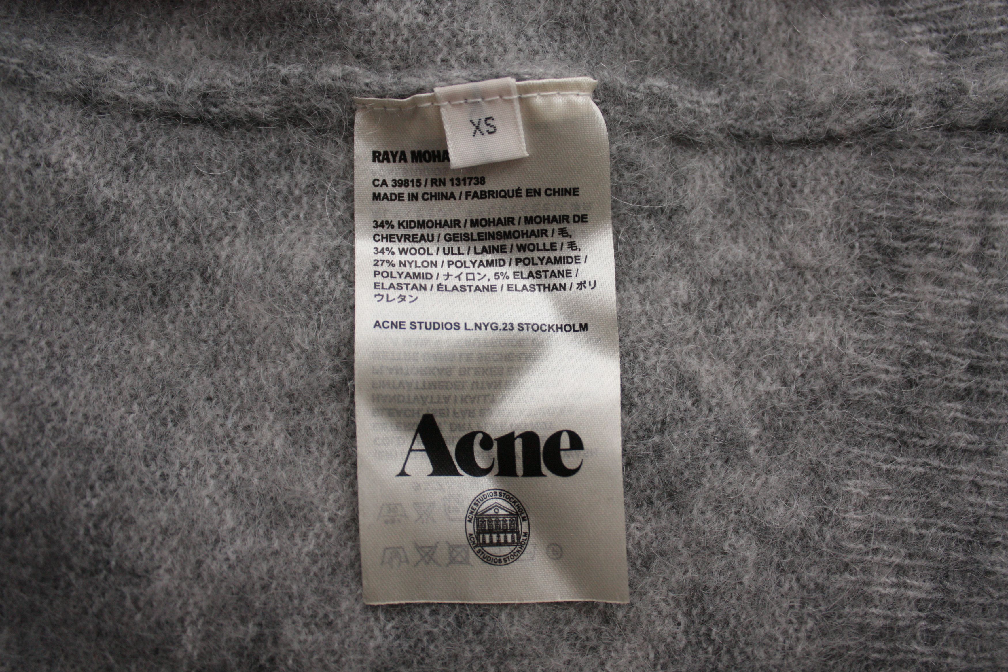 Acne Studios Acne Studios Raya Mohair PAW13 Grey Long Cardigan XS Size XS / US 0-2 / IT 36-38 - 6 Thumbnail