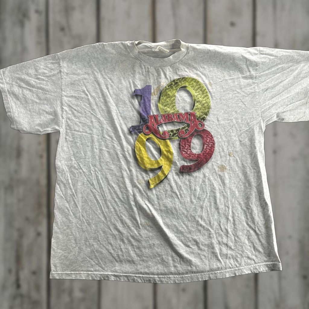 Tultex VINTAGE Alabama Band T-Shirt Mens 3XL Cotton Gray 1999 Tour 90s Y2K Music Concert Tee Size US XXL / EU 58 / 5 - 1 Thumbnail