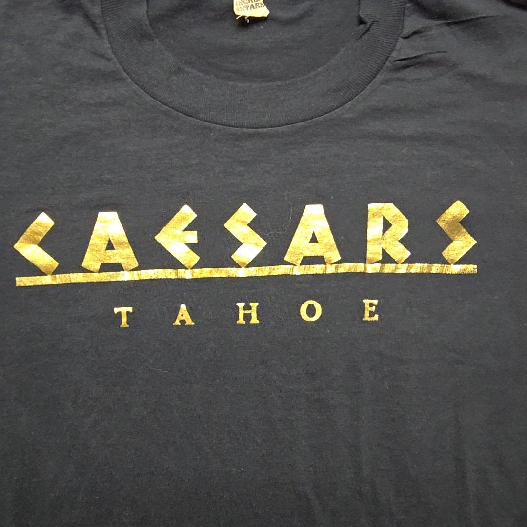 Vintage Vintage Caesars Tahoe Graphic Tee Black Gold Logo L Shirt Size US L / EU 52-54 / 3 - 2 Thumbnail