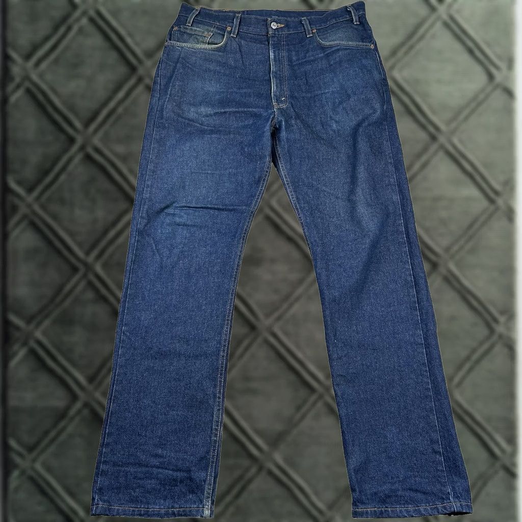 Levi's VINTAGE Levi's 505 Jeans Mens 38x32 Regular Fit Straight Leg 90s Y2K Blue Denim Cotton Cotton Bottoms Jeans Mens Size US 38 / EU 54 - 1 Thumbnail