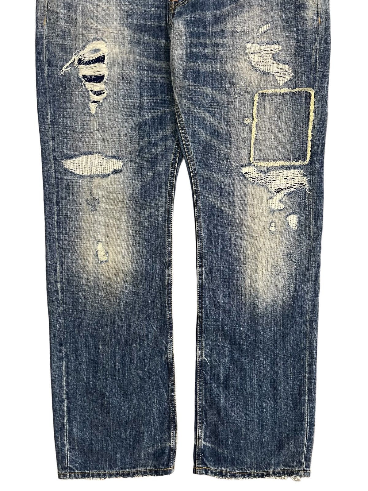 Le Grande Bleu (L.G.B.) Vintage American Eagle Outfitters Boro Distressed Loose Jean Size US 36 / EU 52 - 5 Thumbnail