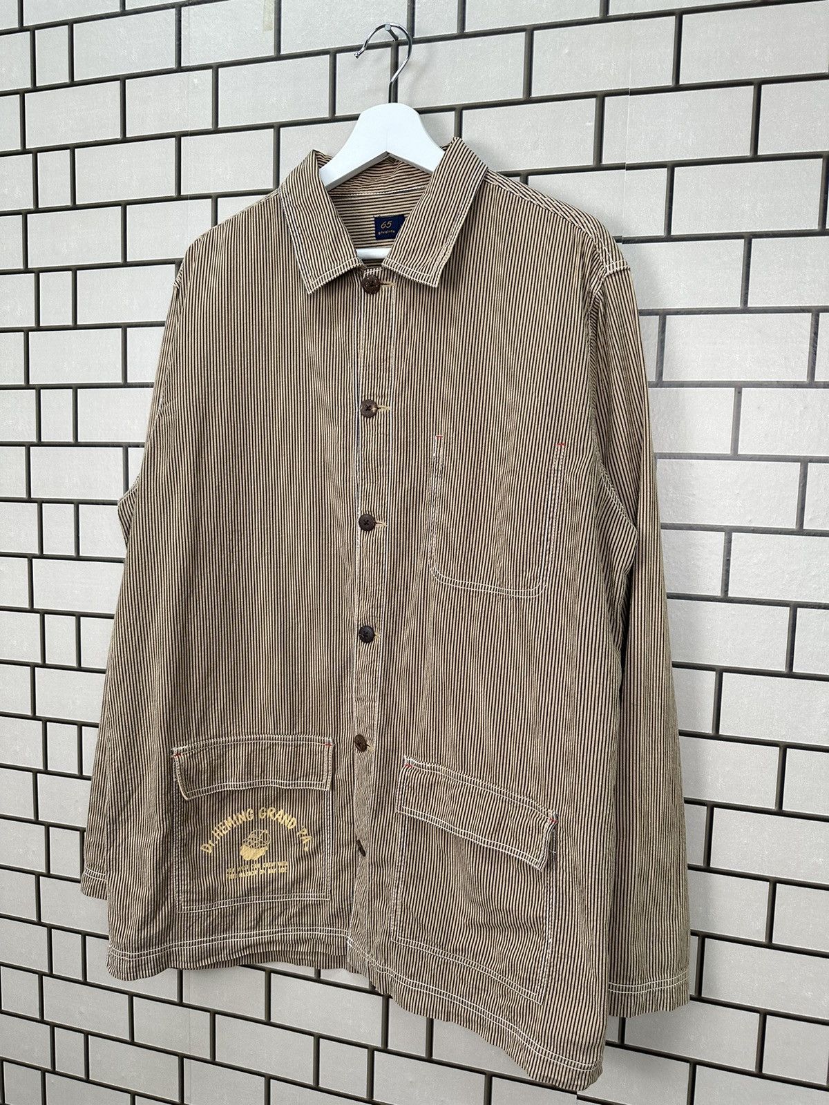 Japanese Brand Dr.Herming Grand PA By 65 Givelife Button Jacket Size US L / EU 52-54 / 3 - 3 Thumbnail