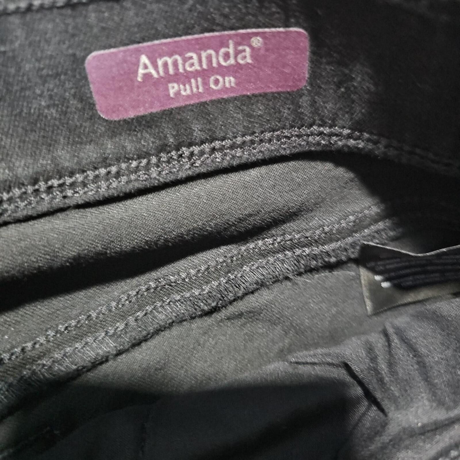 Other Gloria Vanderbilt Amanda Pull On Sz 14 Stretch Black Jeans Size 36" / US 14 / IT 50 - 3 Thumbnail