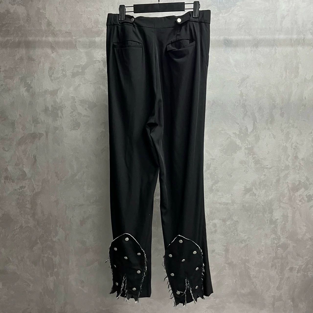 Namacheko Namacheko Black Patch Rivet Suit Pants Size US 32 / EU 48 - 2 Thumbnail