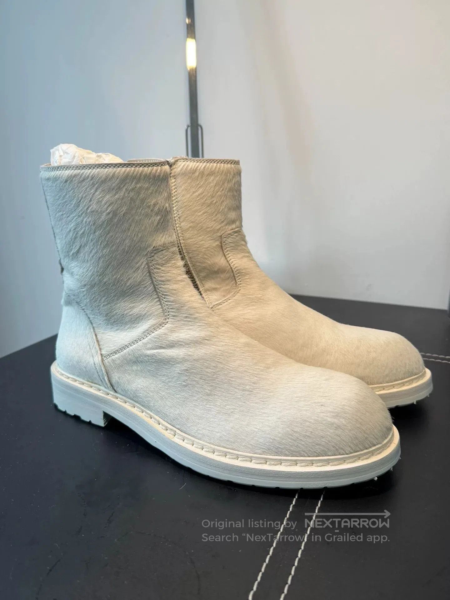 Ann Demeulemeester Ann Demeulemeester Vitello Backlace Boots. Size US 8 / IT 38 - 2 Thumbnail