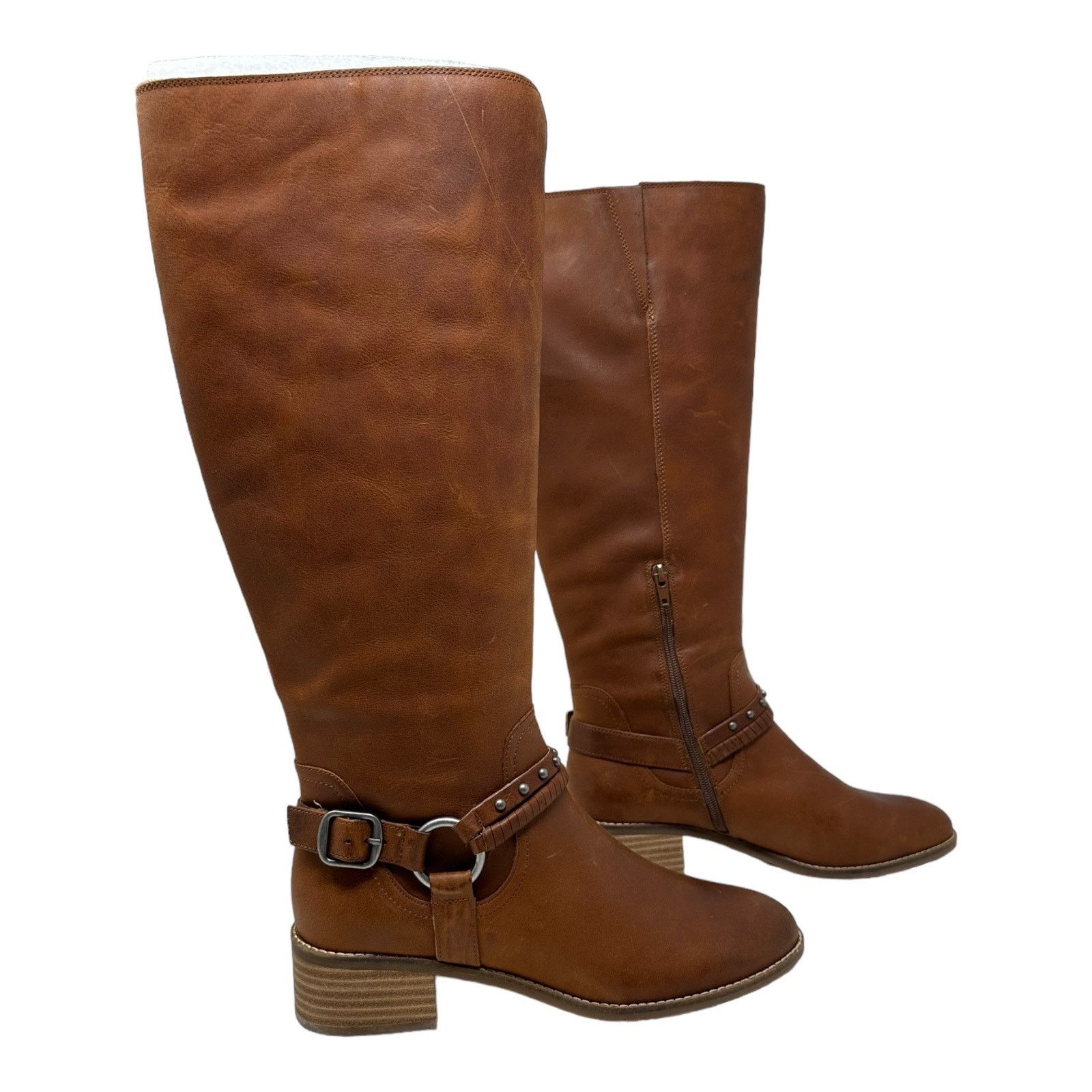 Lucky Brand Lucky Brand Brown Leather Karesi Equestrian Boot size 9.5 Size US 9.5 / IT 39.5 - 4 Thumbnail