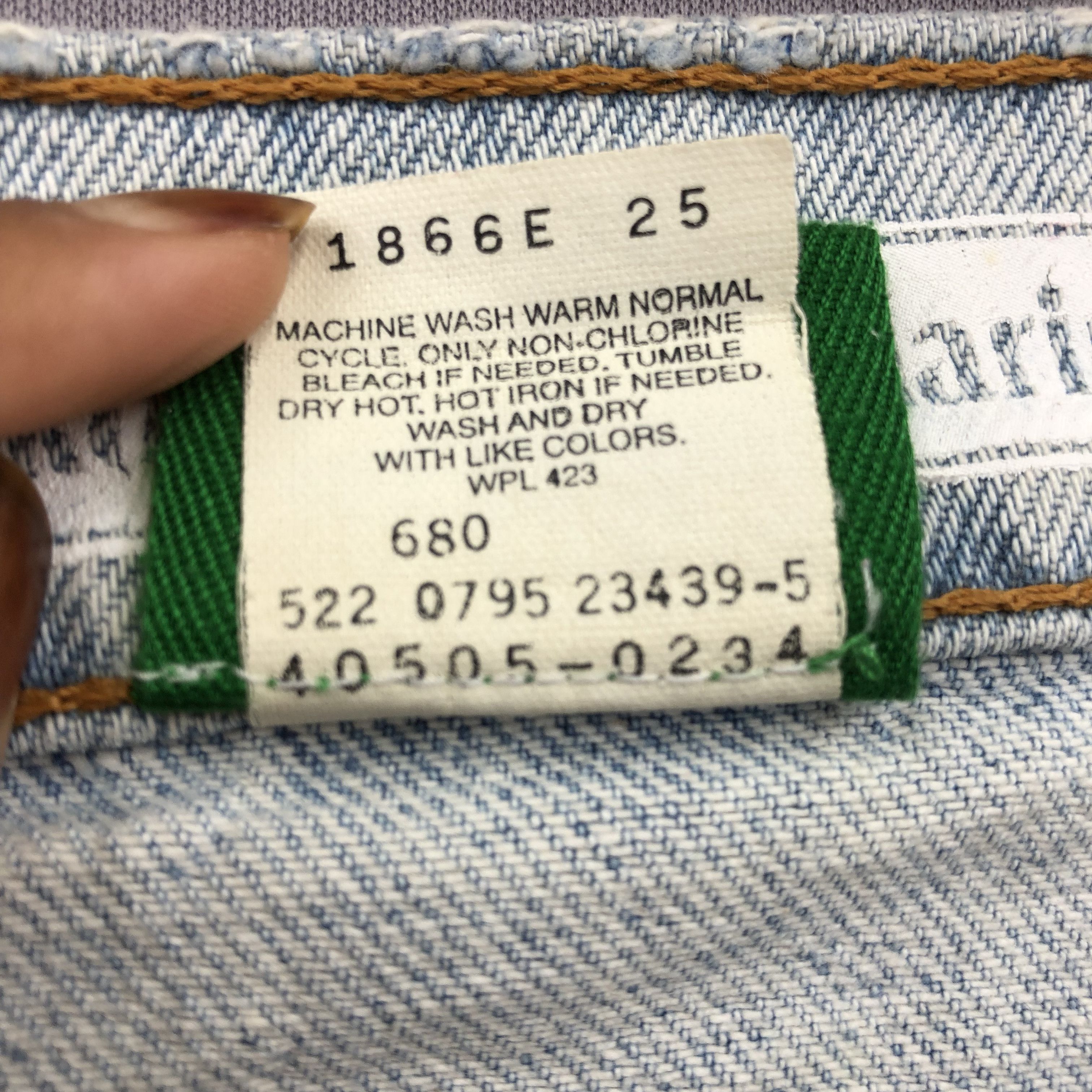 Levi's 90s Levis 505 X Yokohama F Marinos Jeans Light Wash Denim Size 26" / US 2 / IT 38 - 10 Thumbnail