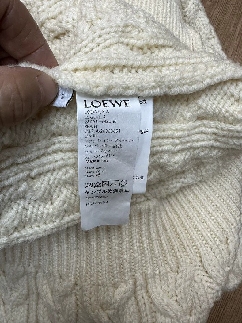 Loewe LOEWE White beige knit sweater Size S / US 4 / IT 40 - 5 Thumbnail