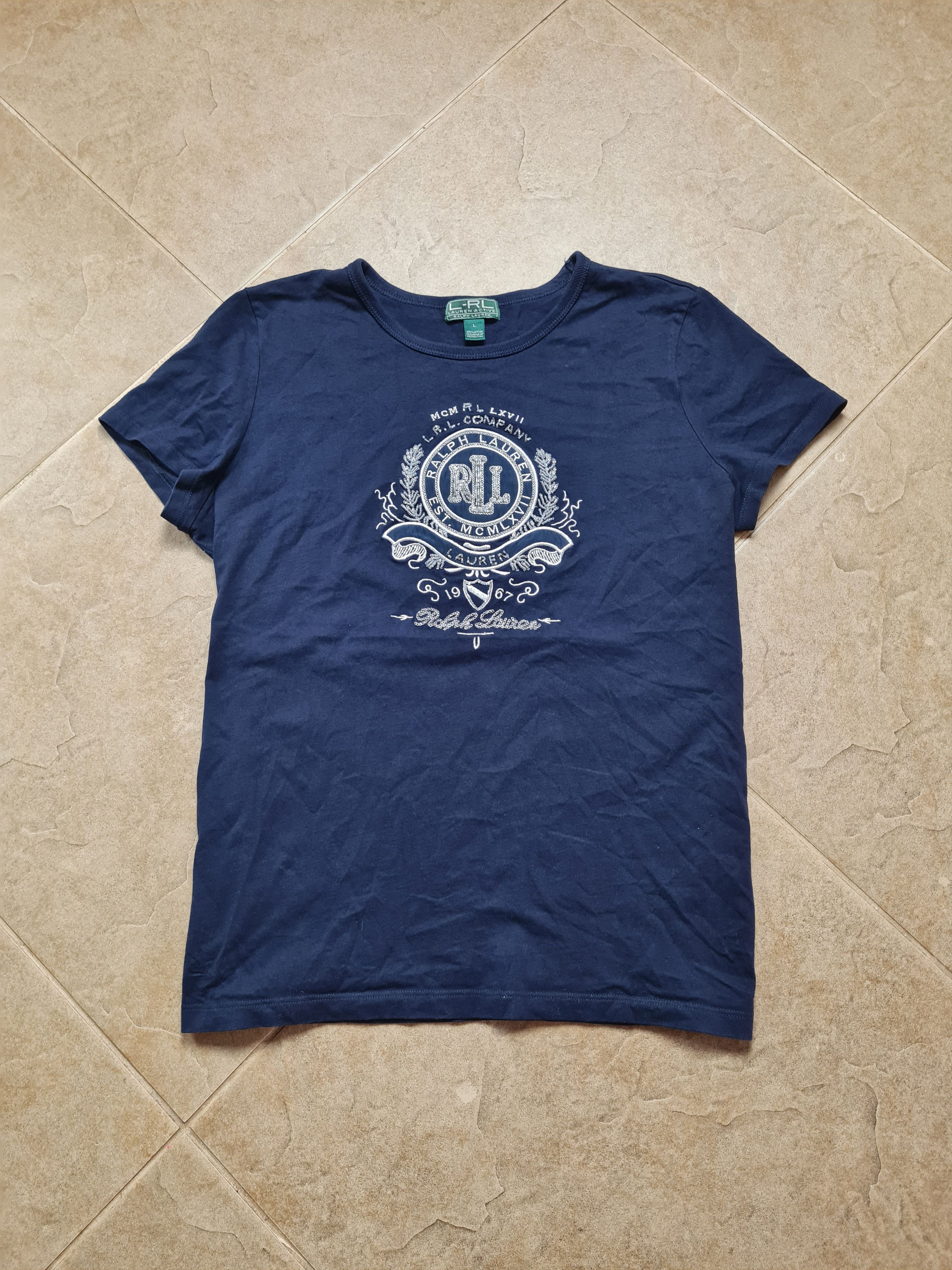 Polo Ralph Lauren Vintage Ralph Lauren Embroidered beads Big Logo Blue Size L Size L / US 10 / IT 46 - 4 Thumbnail