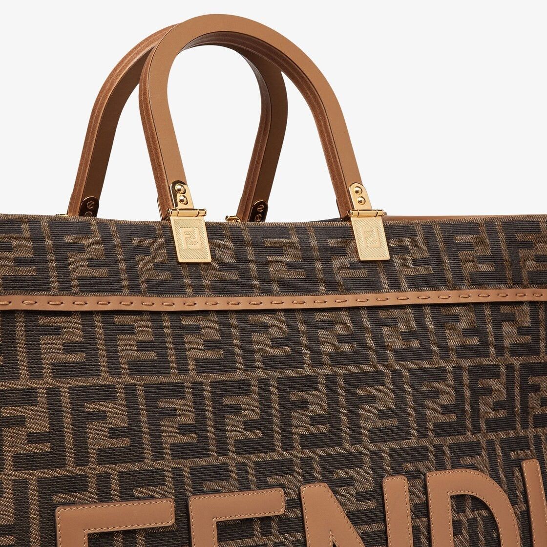 Fendi o1s1wg110925 Size: OS/Fendi Sunshine Large in Brown Size ONE SIZE - 5 Thumbnail