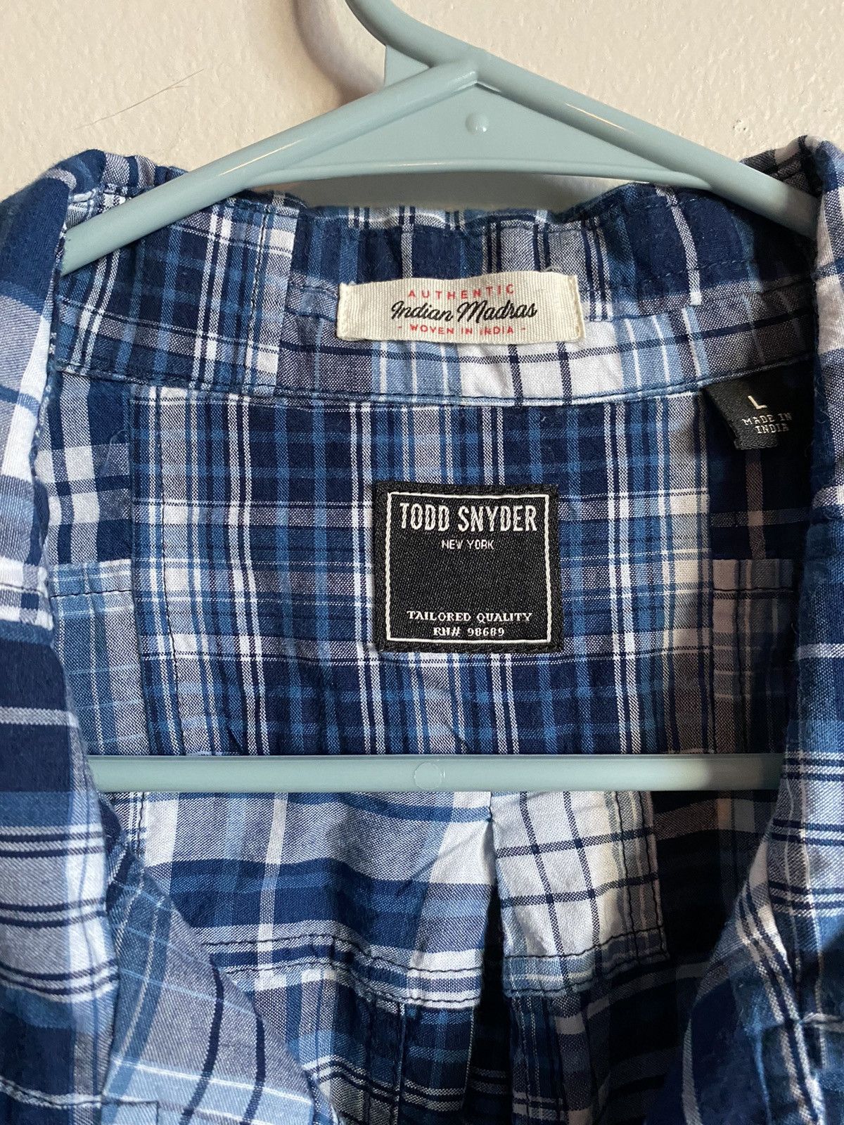Todd Snyder Plaid patchwork camp collar shirt Size US L / EU 52-54 / 3 - 3 Thumbnail