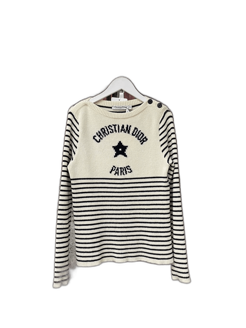 Dior Dior Striped Star Sweater Size 36 Size S / US 4 / IT 40 - 1 Thumbnail