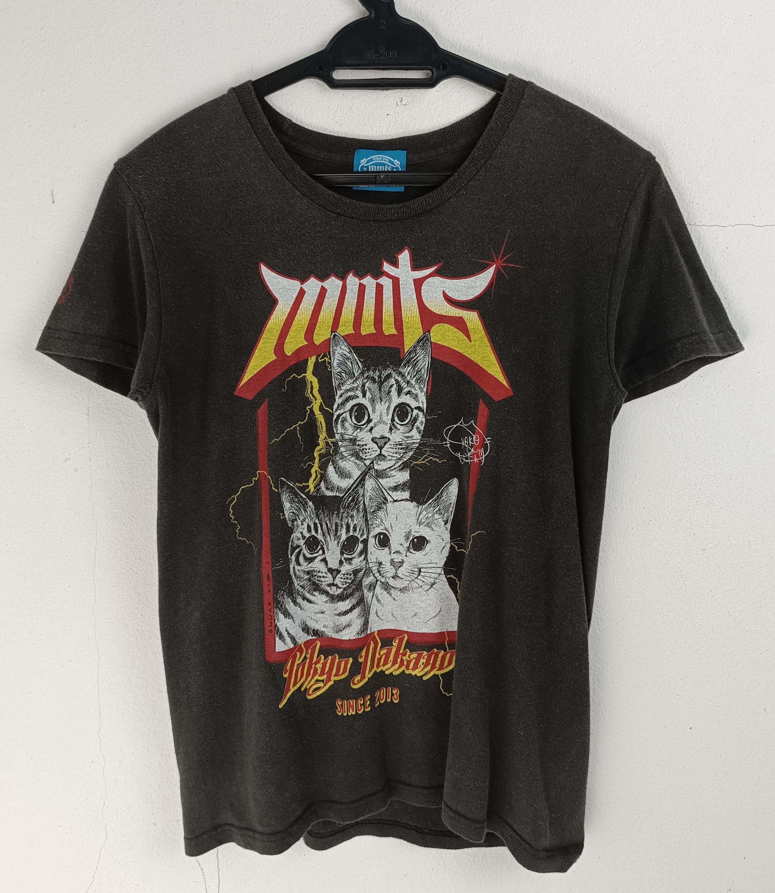 Japanese Brand VINTAGE TOKYO MMTS NAKANO NEKO CAT PETS ROCK TOUR TEE RARE Size US XS / EU 42 / 0 - 3 Thumbnail