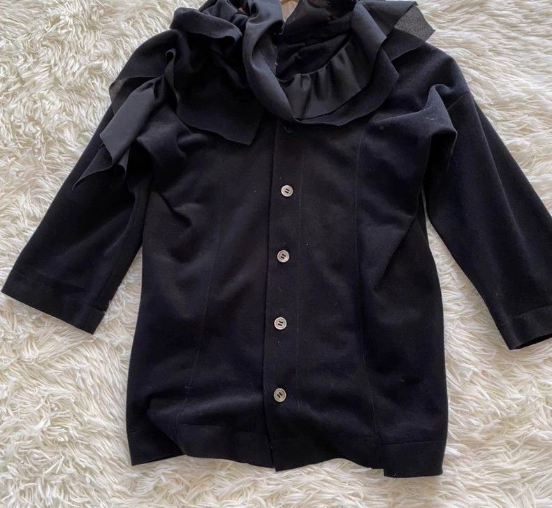 Comme des Garcons Comme Des Garcons Shirt collar deformed black Size S / US 4 / IT 40 - 4 Thumbnail