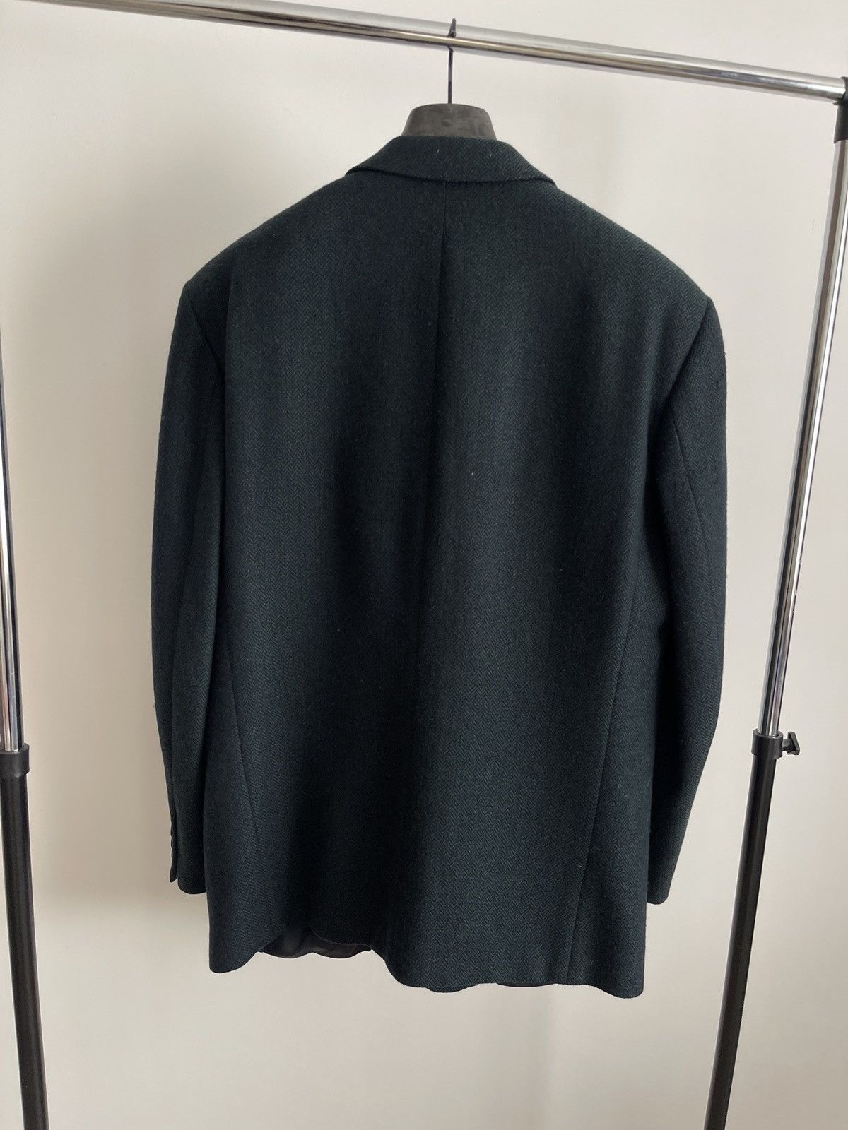 Strellson Vintage dark green wool blazer classic jacket sport coat Size 44R - 3 Thumbnail