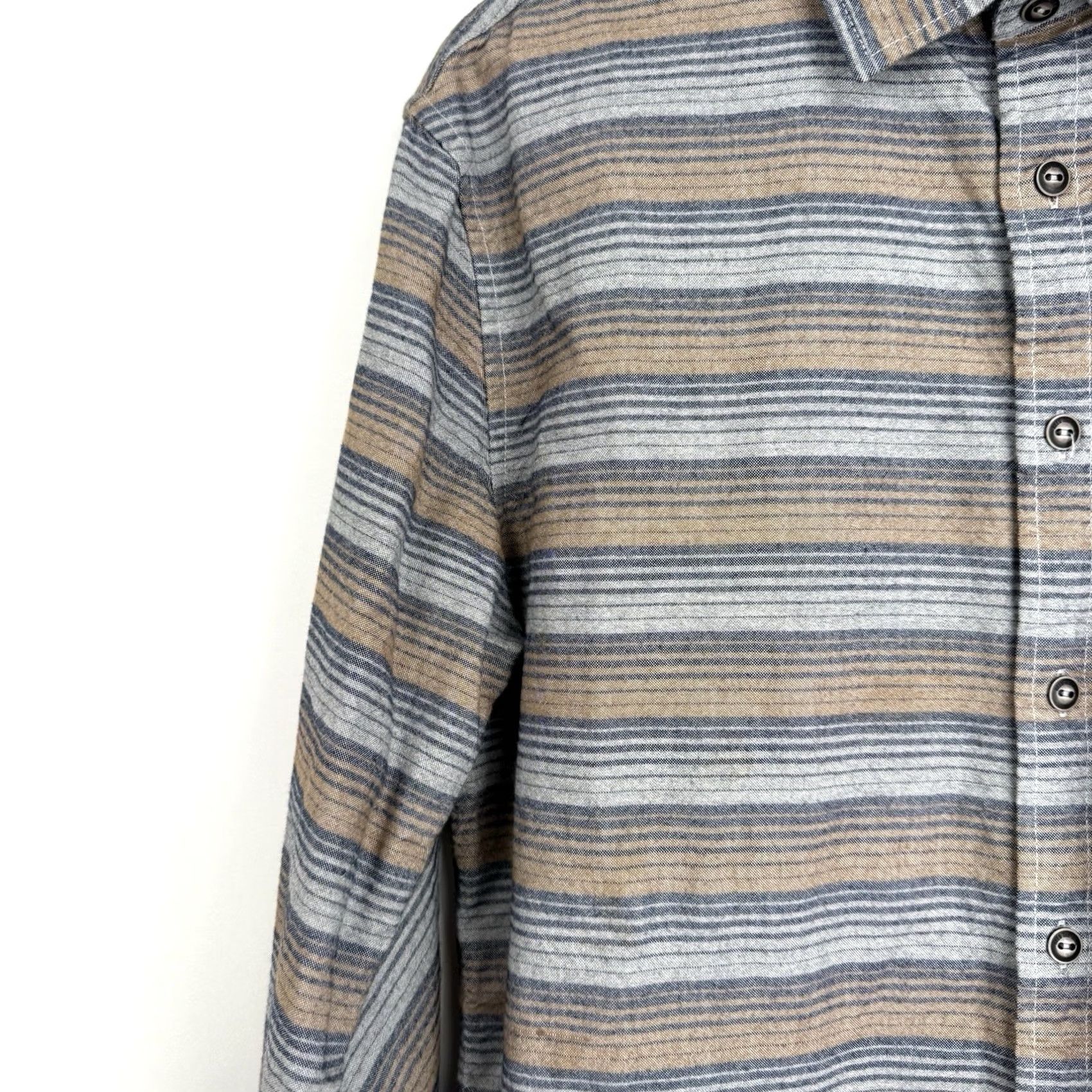 Howler Brothers Howler Brothers Shirt Mens Medium Long Sleeve Striped Woven Cotton Button-Up Collared Logo Multicolor Casual Board Shirt Size US M / EU 48-50 / 2 - 5 Thumbnail