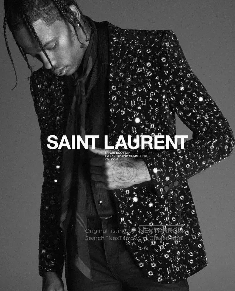 Saint Laurent Paris Saint Laurent Paris Zodiac Velvet Mirror Surface Suit i Size US S / EU 44-46 / 1 - 7 Thumbnail