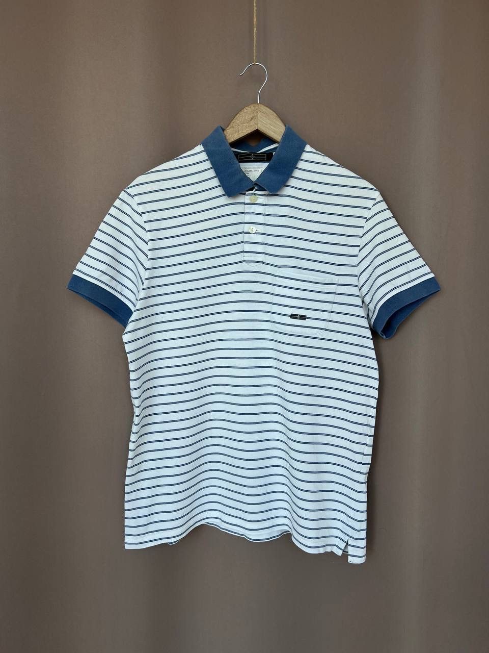Stone Island Denims Vintage Striped Polo Shirt Mens Size M/L