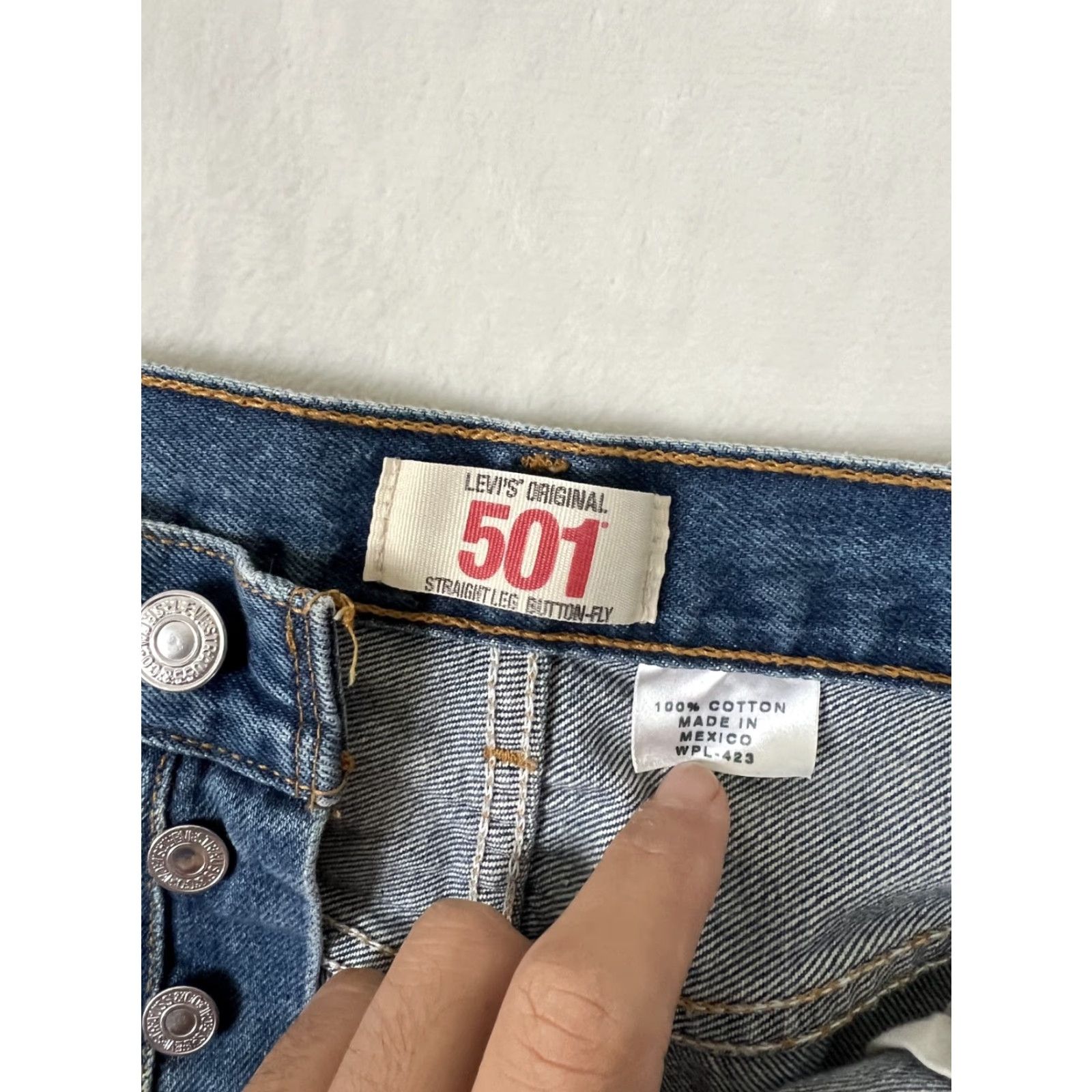 Levi's VINTAGE Levi’s 501 Jeans Denim Blue Medium Wash 38x29 Regular Men Size US 38 / EU 54 - 3 Thumbnail