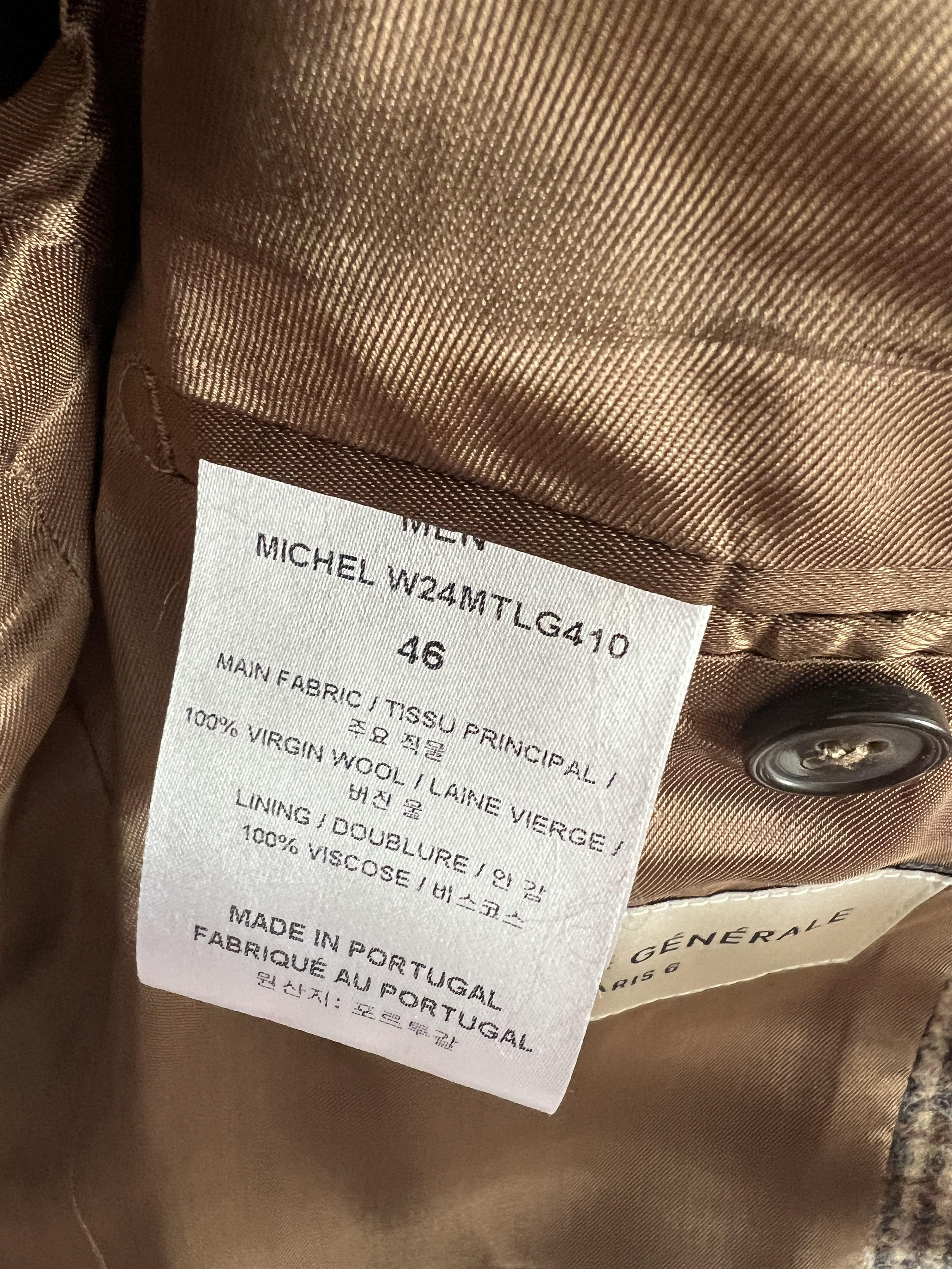 Officine Generale Officine Generale Houndstooth Wool-Blend Sportcoat NWT Size 36S - 12 Thumbnail