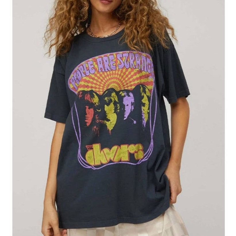 Daydreamer Daydreamer The Doors When You're Strange Merch Tee Black Size M / US 6-8 / IT 42-44 - 6 Thumbnail