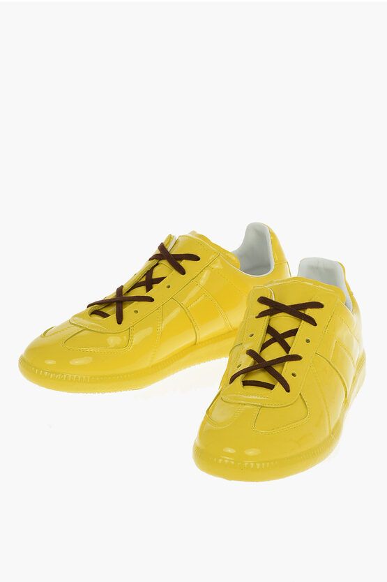 Maison Margiela MM22 Patent Leather Replica Sneakers Size US 12 / EU 45 - 2 Thumbnail