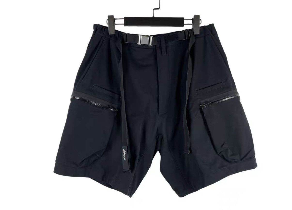 Acronym Black Utility Cargo Shorts with Zip Pockets Size US 32 / EU 48 - 1 Thumbnail