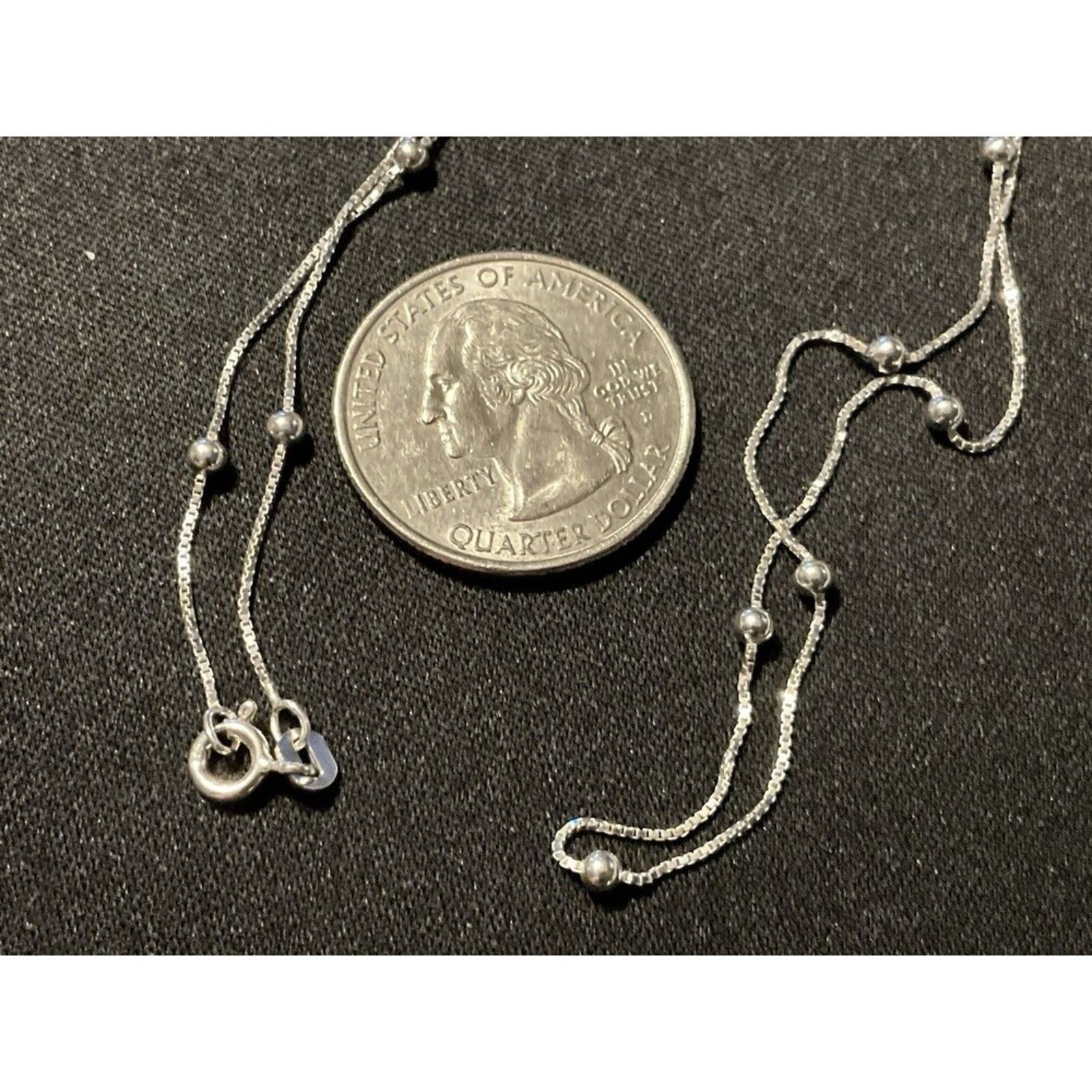 Other 18in 925 Italy Ball Bead Necklace Size ONE SIZE - 5 Thumbnail