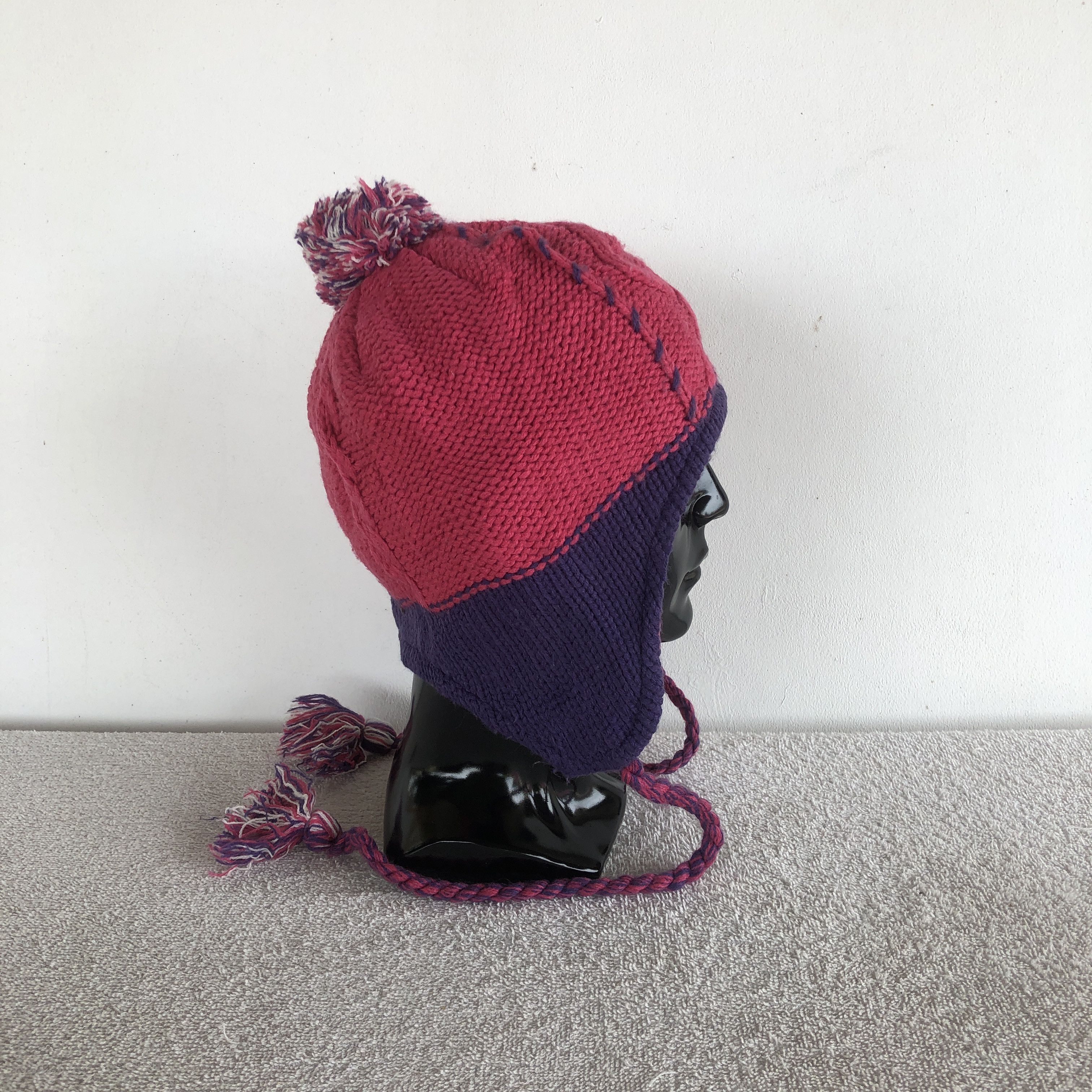 Japanese Brand Gagou Tagou Earflap Hats Knitted Snow Caps Japanese Beanie Size ONE SIZE - 3 Thumbnail