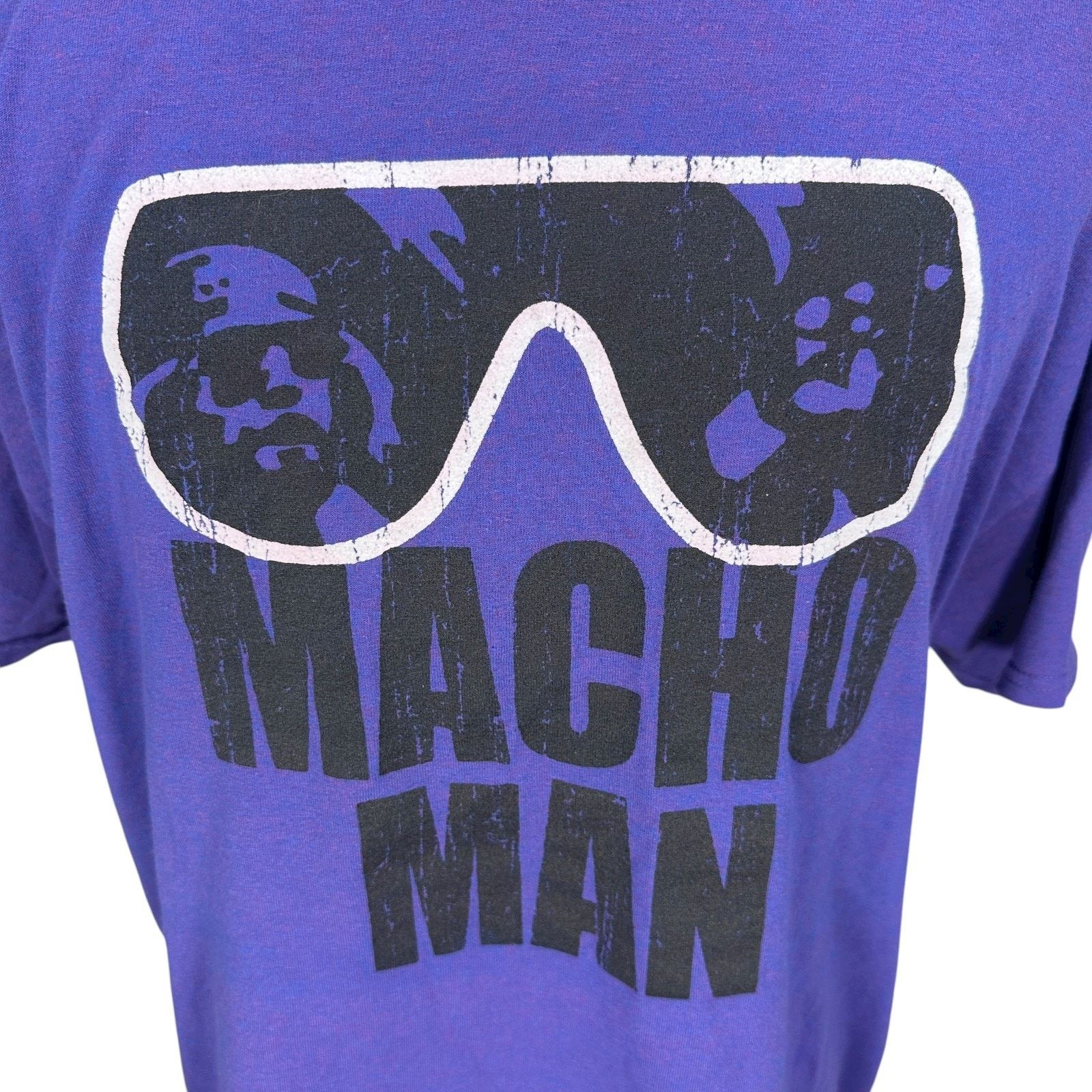 Gildan Vintage Macho Man Randy Savage T-Shirt Men’s XL Purple Size US XL / EU 56 / 4 - 2 Thumbnail