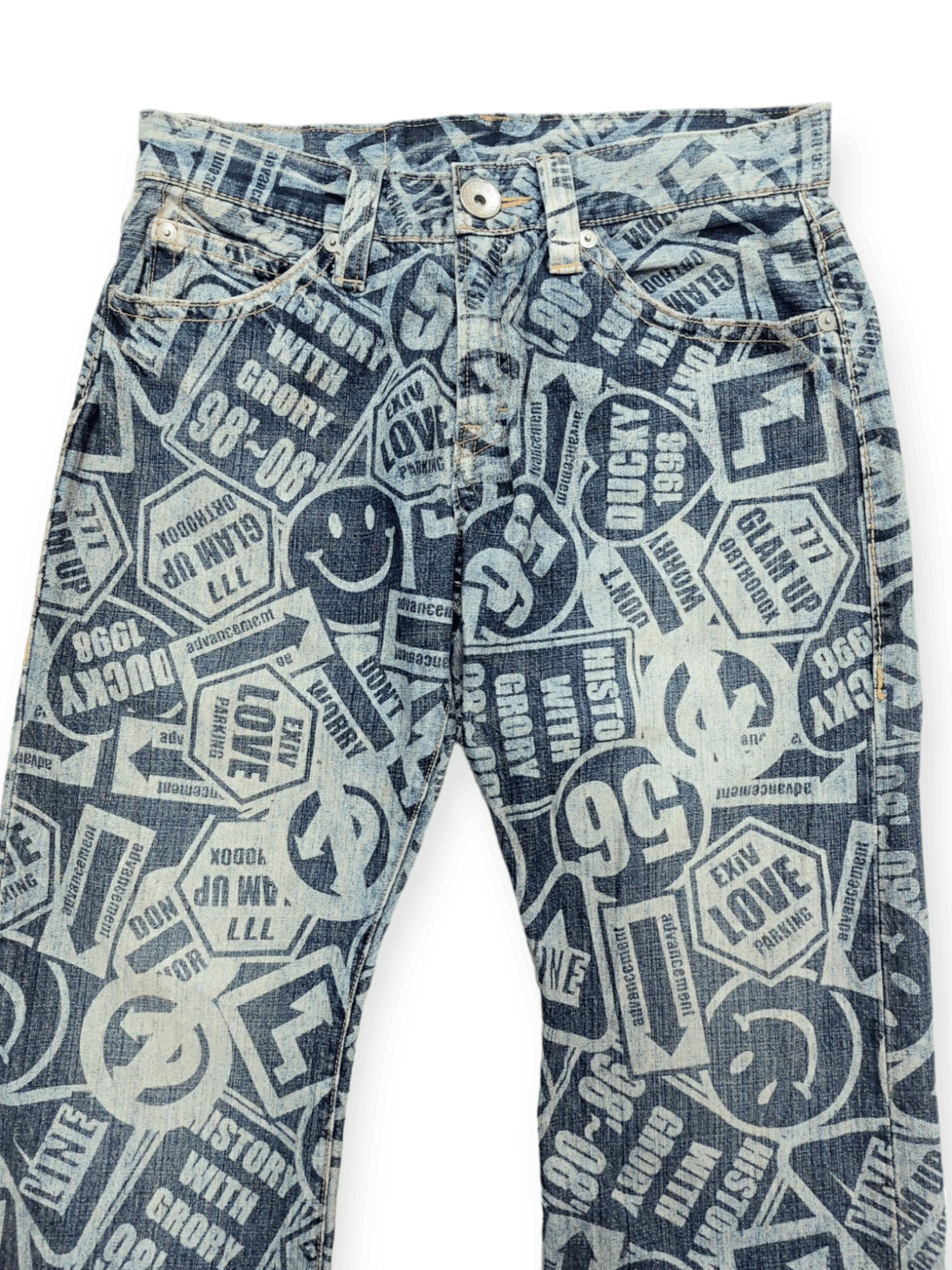 Co & Lu All Over Print Smiley Art Inspired by Kapital