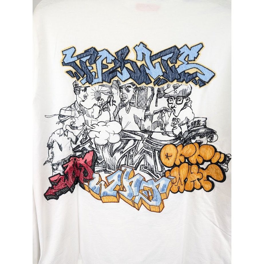 Off-White o1rshd1 Graff Pup Skate Long Sleeve T-Shirt in White Size US M / EU 48-50 / 2 - 15 Thumbnail