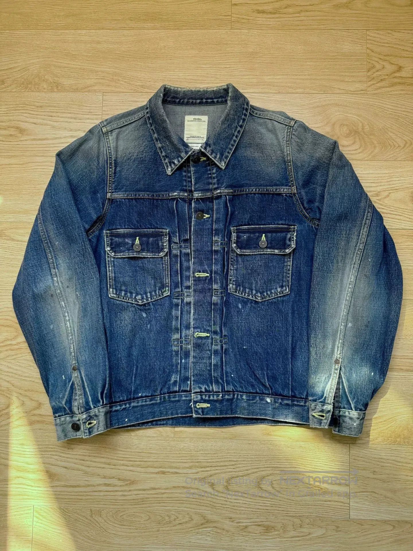 Visvim visvim 101JKT Jumbo Paint Splatter Denim Jacket. Size US XL / EU 56 / 4 - 5 Thumbnail