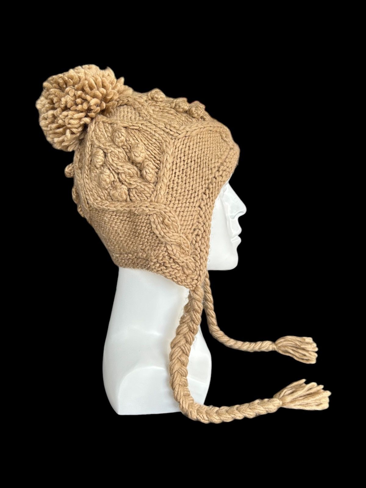 Japanese Brand × Kapital × Vintage Crochet Knitted Japanese Style Beanie Hats 🎌☠️ Size ONE SIZE - 1 Thumbnail