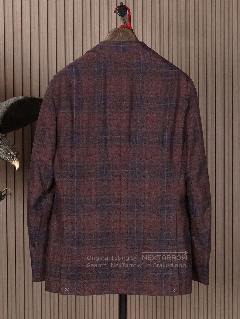 Brunello Cucinelli Brunello Cucinelli Wool Silk Blazer. Size US L / EU 52-54 / 3 - 3 Thumbnail