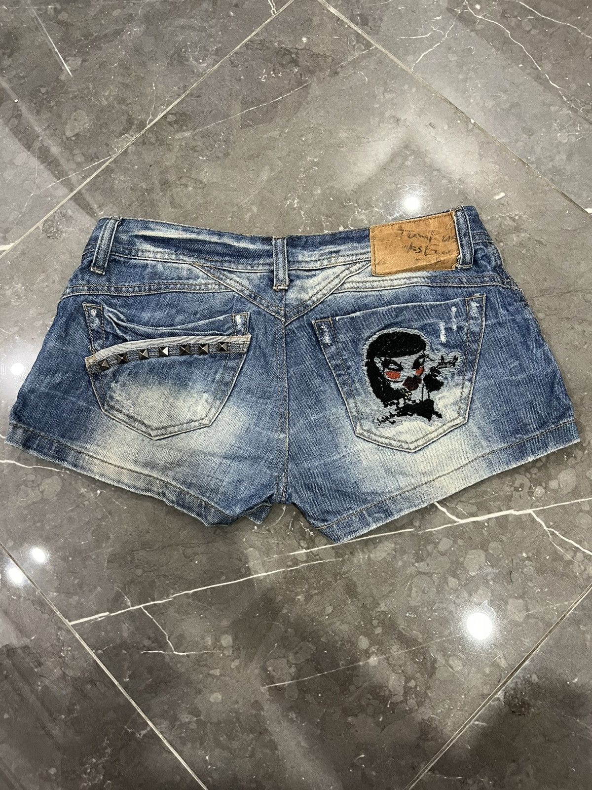 If Six Was Nine × Japanese Brand × KMRii Tankus studed vkei styled Size 31" - 2 Thumbnail